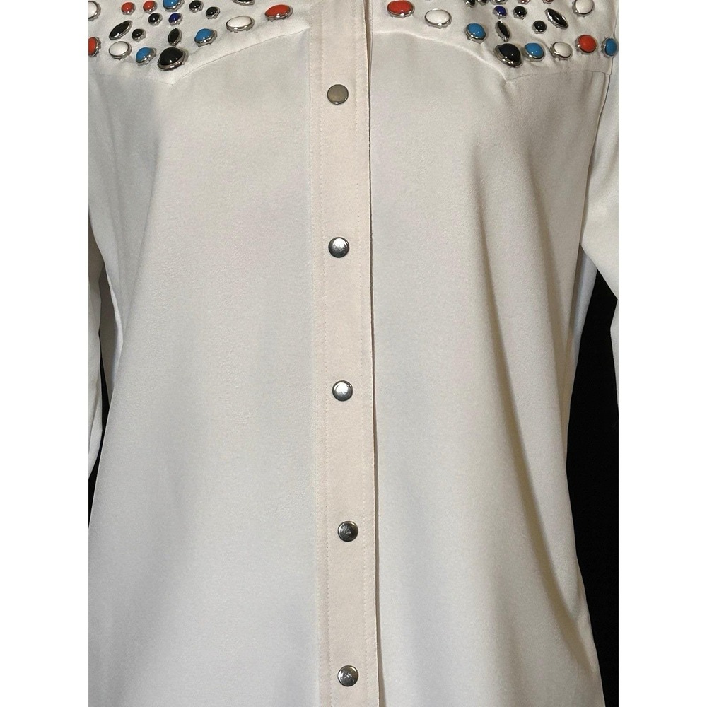 Vintage Sir James 60s 70s Polyester Pant Suit Dagger Flare Disco Mod Rockabilly - Picture 3 of 14